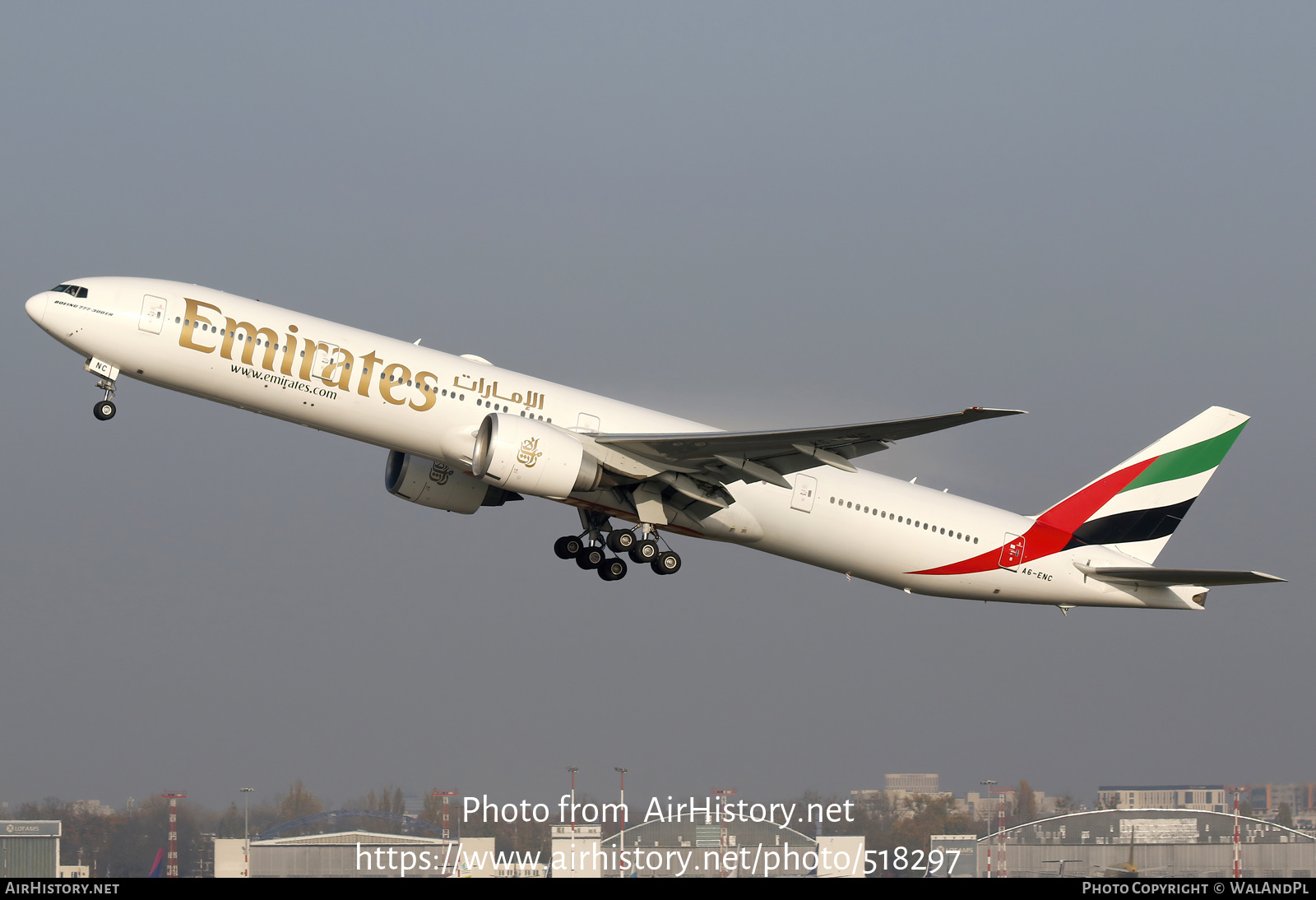 Aircraft Photo of A6-ENC | Boeing 777-31H/ER | Emirates | AirHistory.net #518297