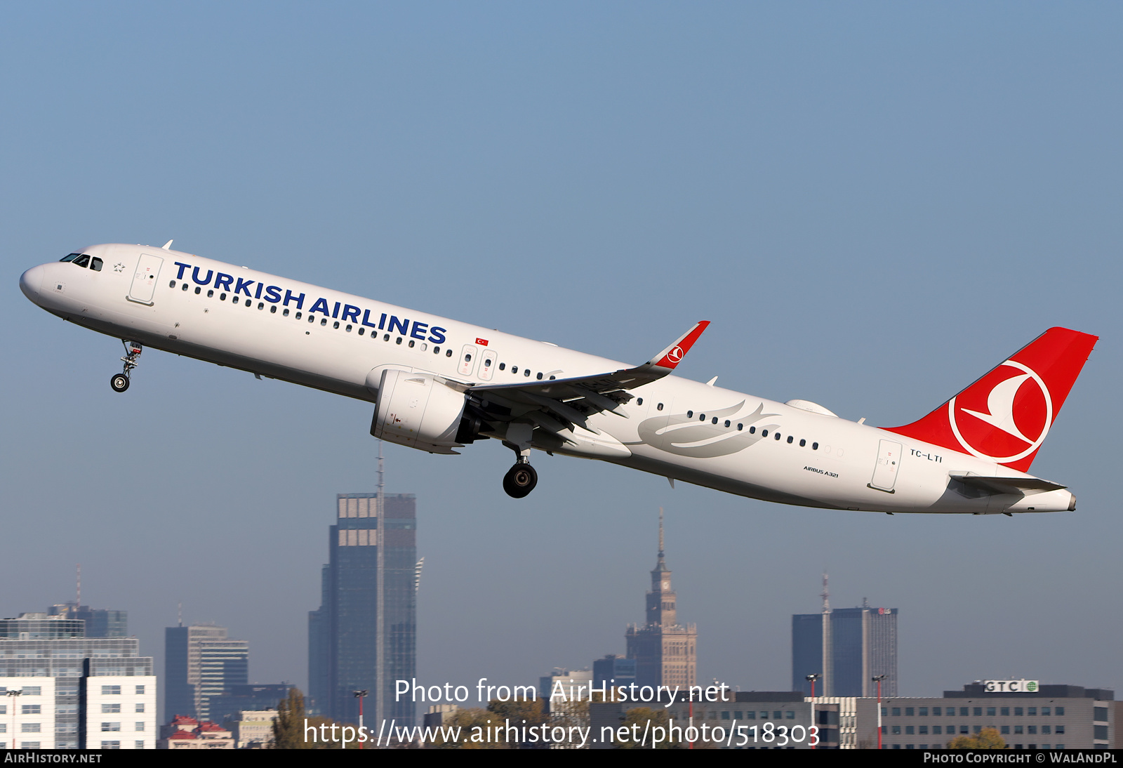 Aircraft Photo of TC-LTI | Airbus A321-271NX | Turkish Airlines | AirHistory.net #518303