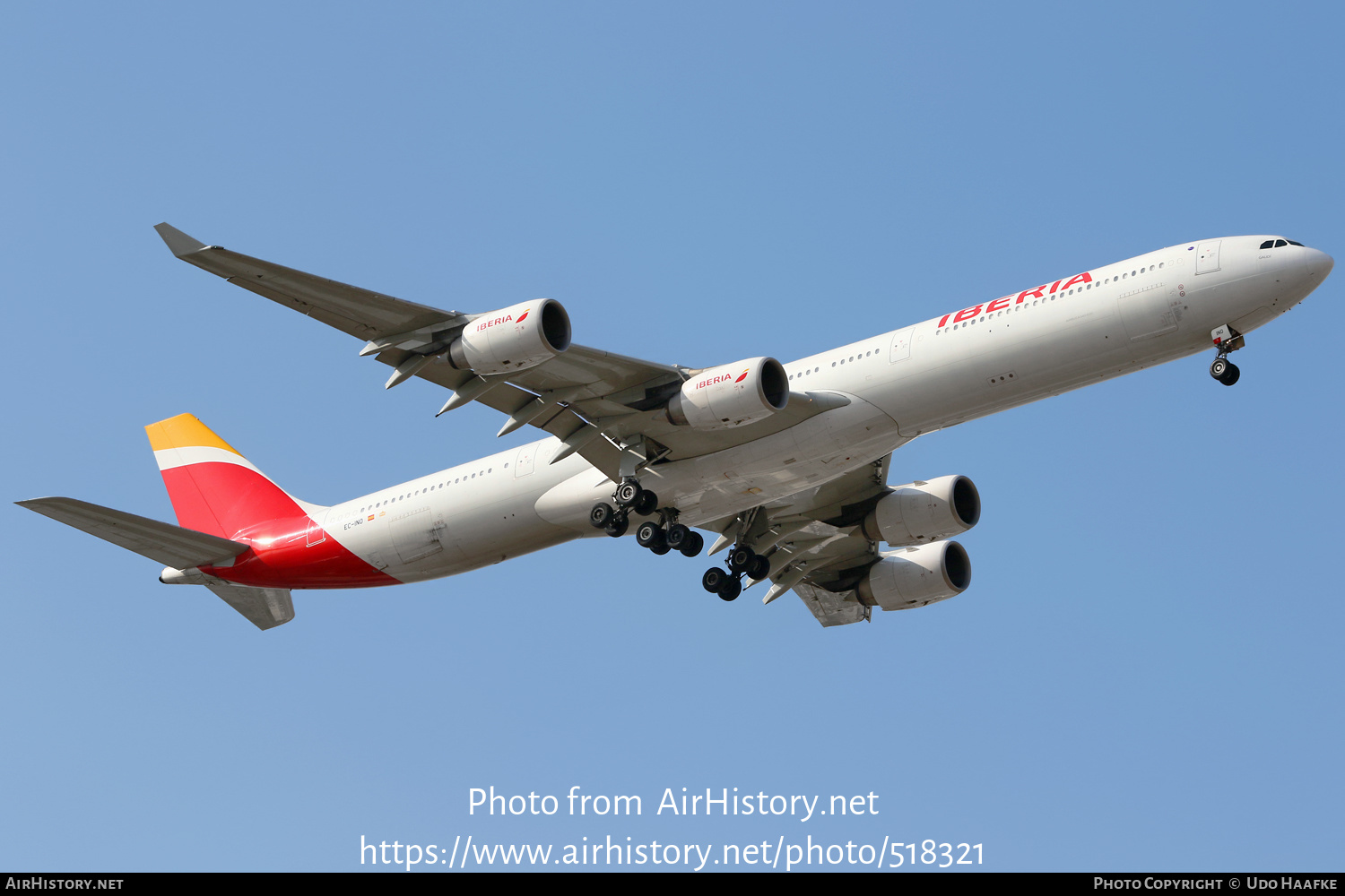 Aircraft Photo of EC-INO | Airbus A340-642 | Iberia | AirHistory.net #518321