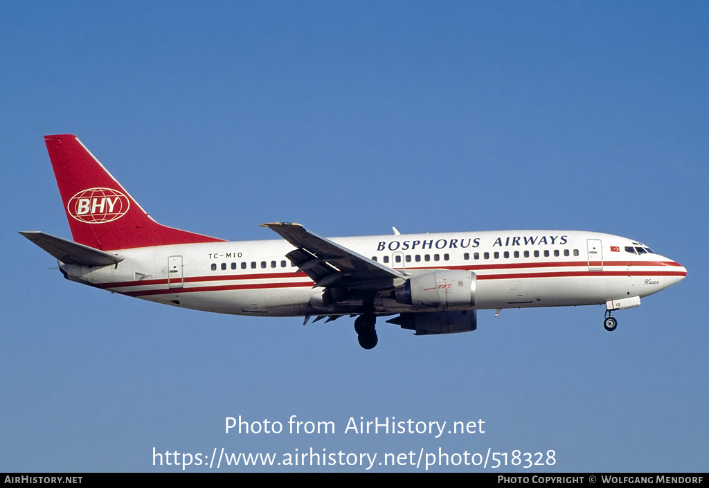 Aircraft Photo of TC-MIO | Boeing 737-3H9 | Bosphorus Airways - BHY | AirHistory.net #518328