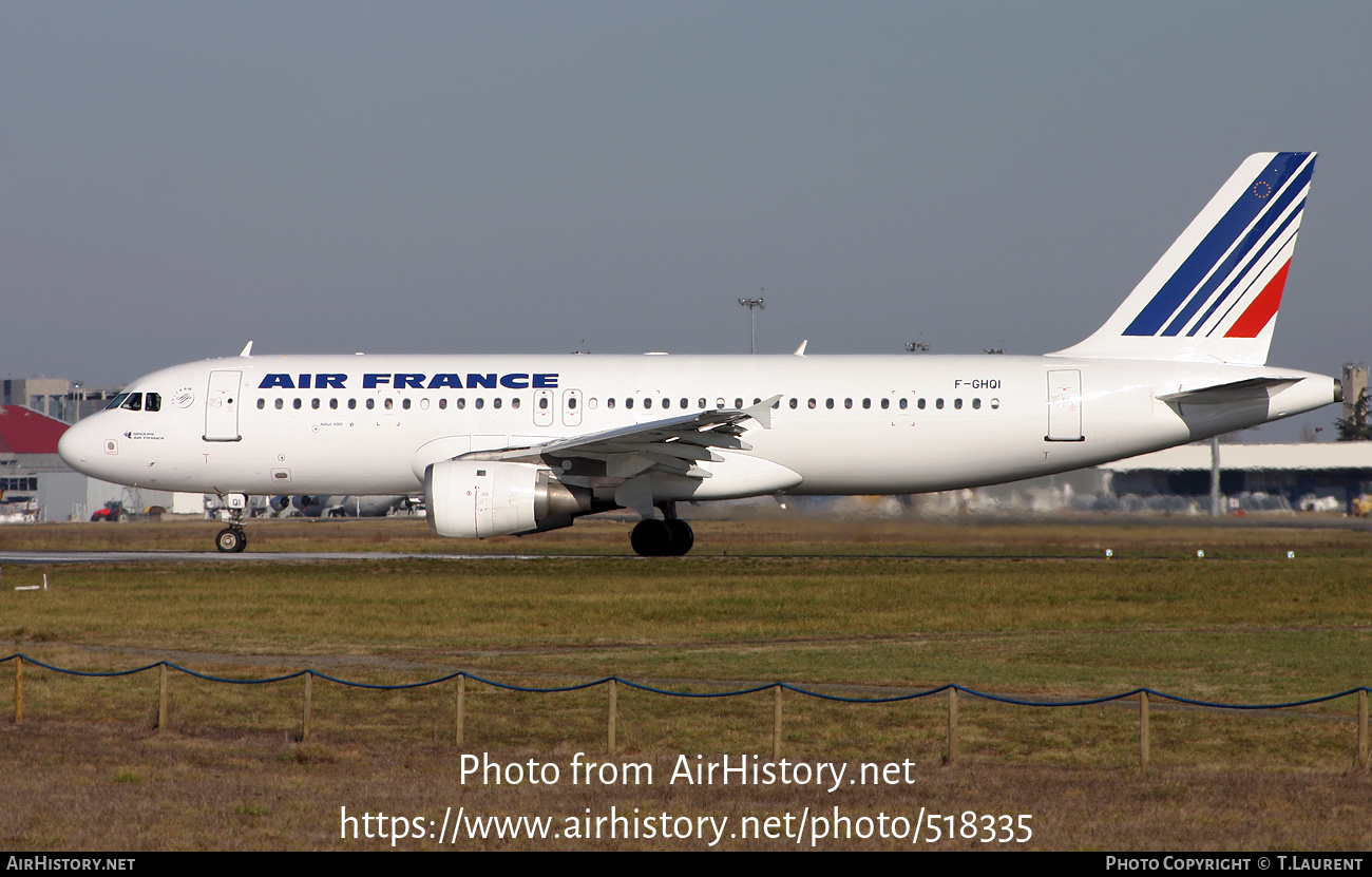 Aircraft Photo of F-GHQI | Airbus A320-211 | Air France | AirHistory.net #518335