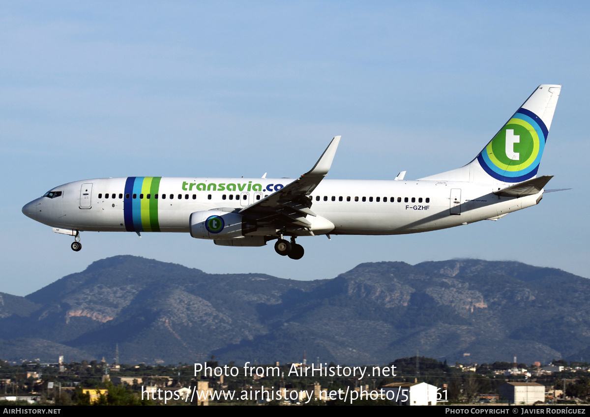 Aircraft Photo of F-GZHF | Boeing 737-8HX | Transavia | AirHistory.net #518361