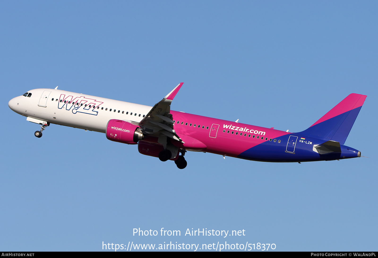 Aircraft Photo of HA-LZM | Airbus A321-271NX | Wizz Air | AirHistory.net #518370