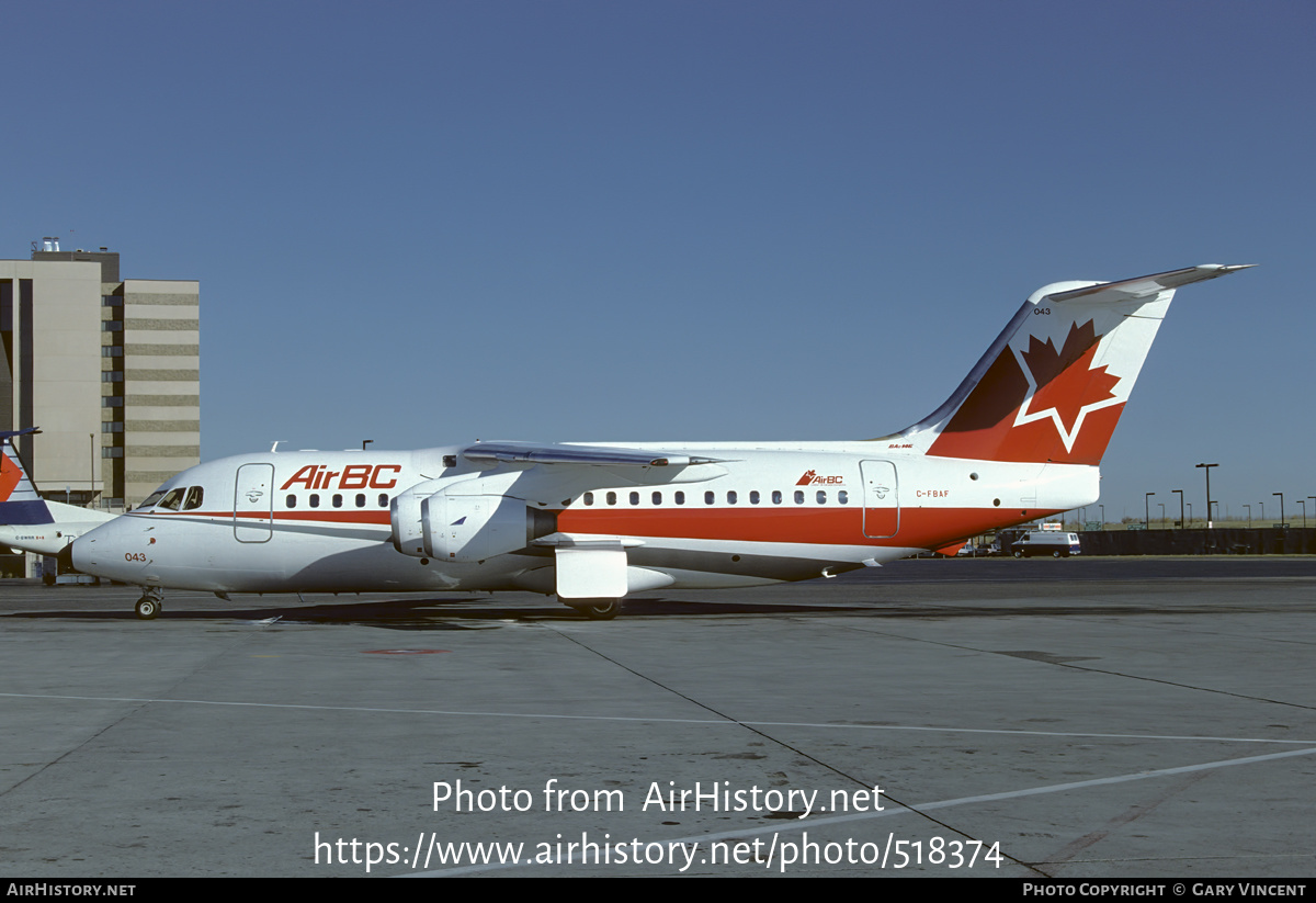 Aircraft Photo of C-FBAF | British Aerospace BAe-146-200 | Air BC | AirHistory.net #518374