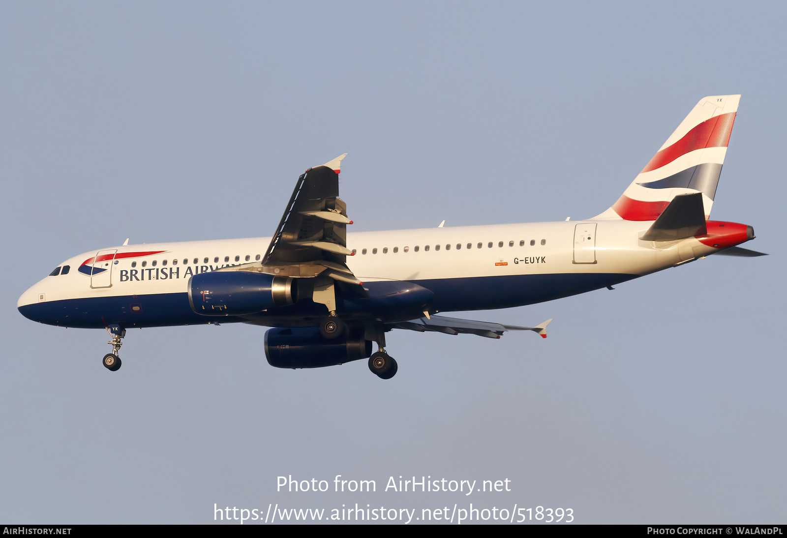 Aircraft Photo of G-EUYK | Airbus A320-232 | British Airways | AirHistory.net #518393