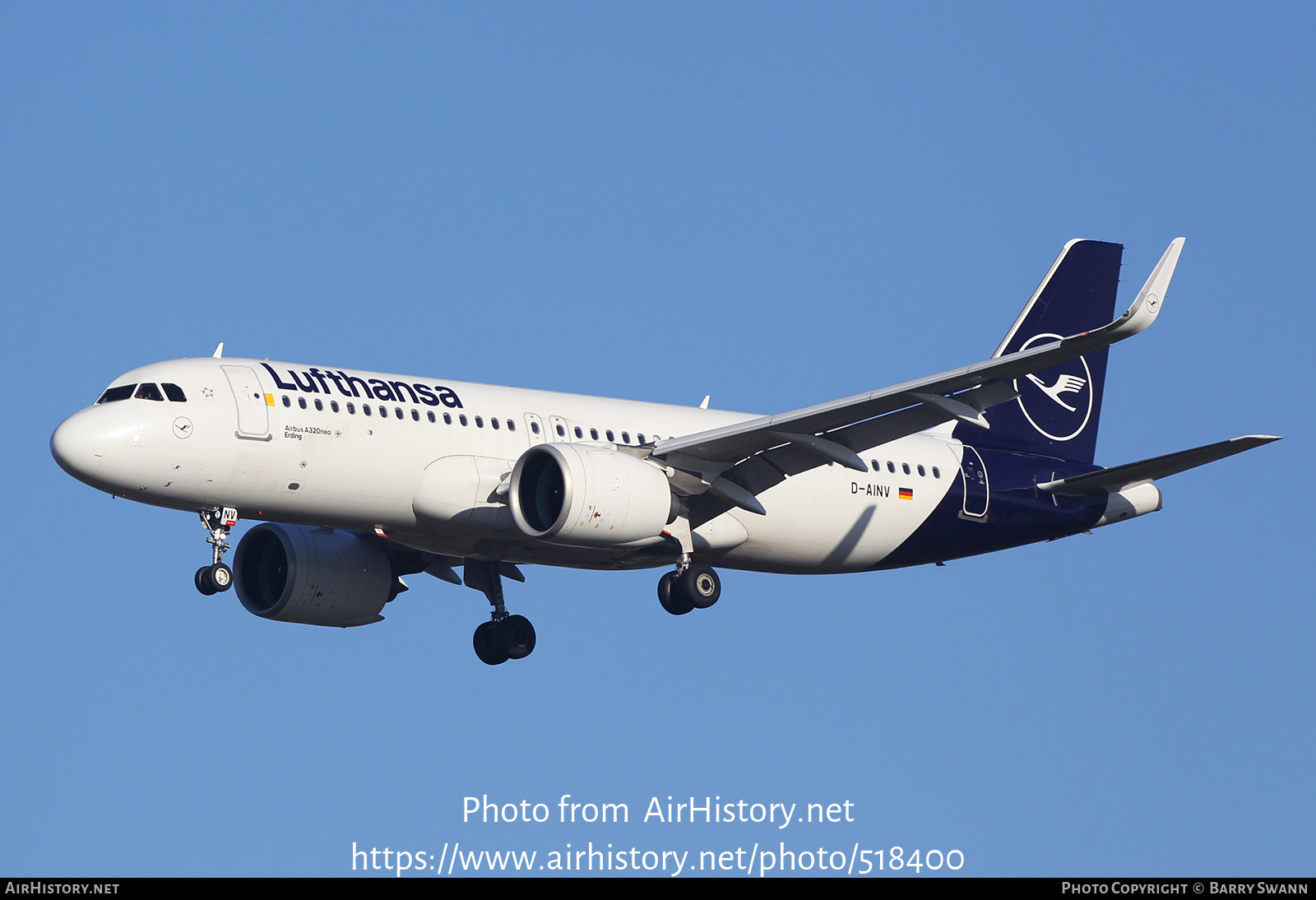 Aircraft Photo of D-AINV | Airbus A320-271N | Lufthansa | AirHistory.net #518400