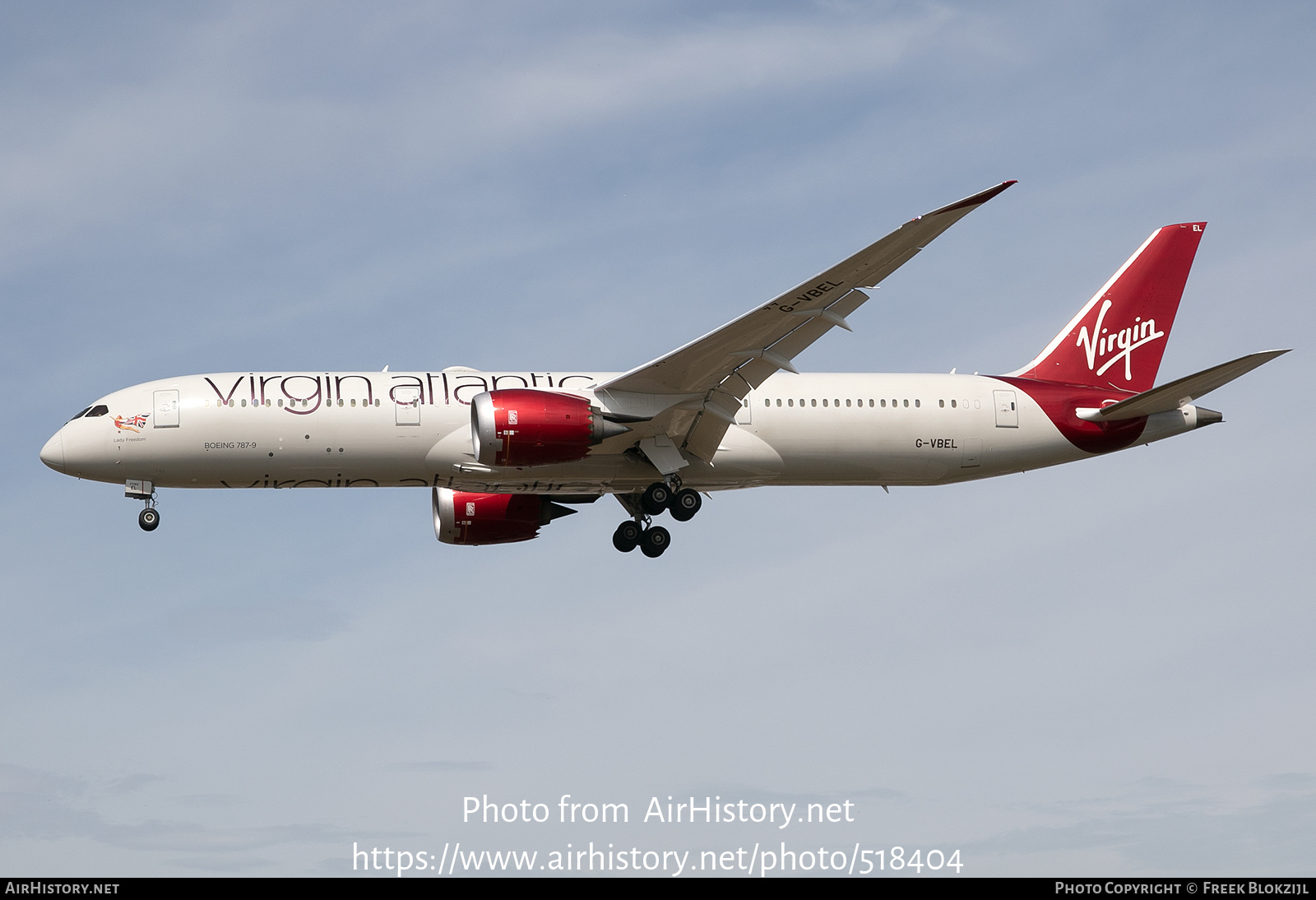 Aircraft Photo of G-VBEL | Boeing 787-9 Dreamliner | Virgin Atlantic Airways | AirHistory.net #518404