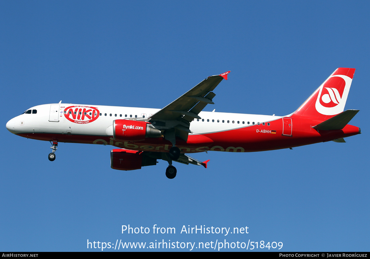 Aircraft Photo of D-ABHH | Airbus A320-214 | Niki | AirHistory.net #518409