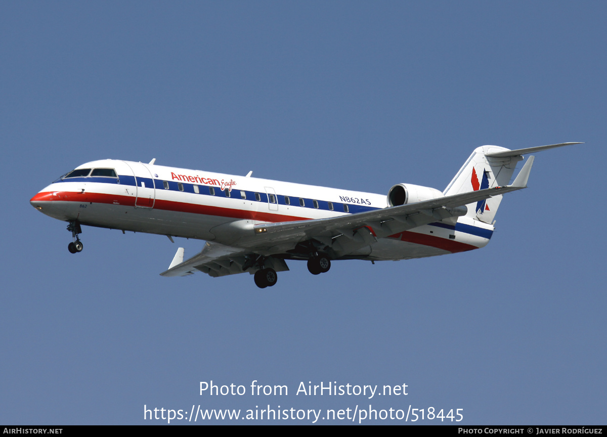 Aircraft Photo of N862AS | Bombardier CRJ-200ER (CL-600-2B19) | American Eagle | AirHistory.net #518445