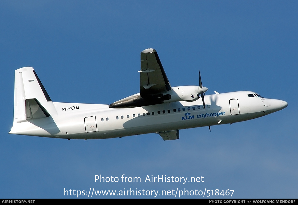 Aircraft Photo of PH-KXM | Fokker 50 | KLM Cityhopper | AirHistory.net #518467