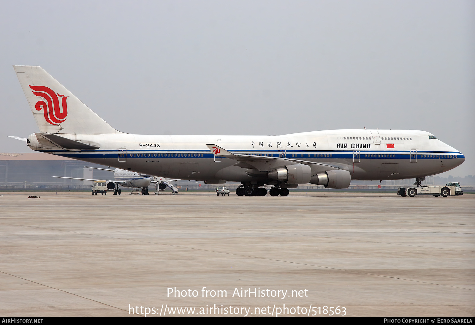 Aircraft Photo of B-2443 | Boeing 747-4J6 | Air China | AirHistory.net #518563