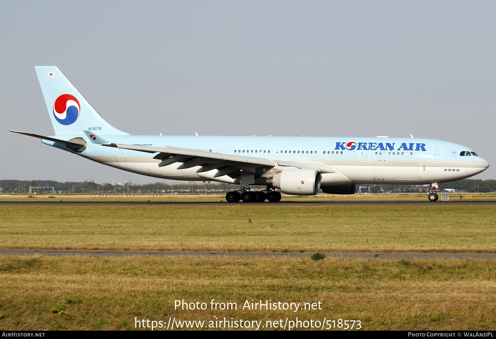 Aircraft Photo of HL8276 | Airbus A330-223 | Korean Air | AirHistory.net #518573