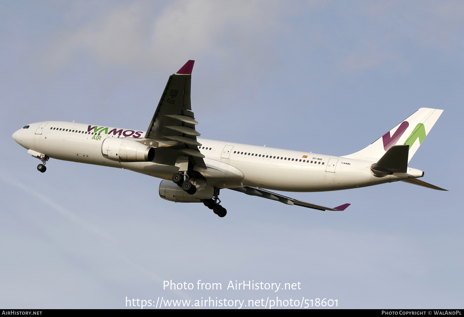 Aircraft Photo of EC-NOG | Airbus A330-343 | Wamos Air | AirHistory.net #518601