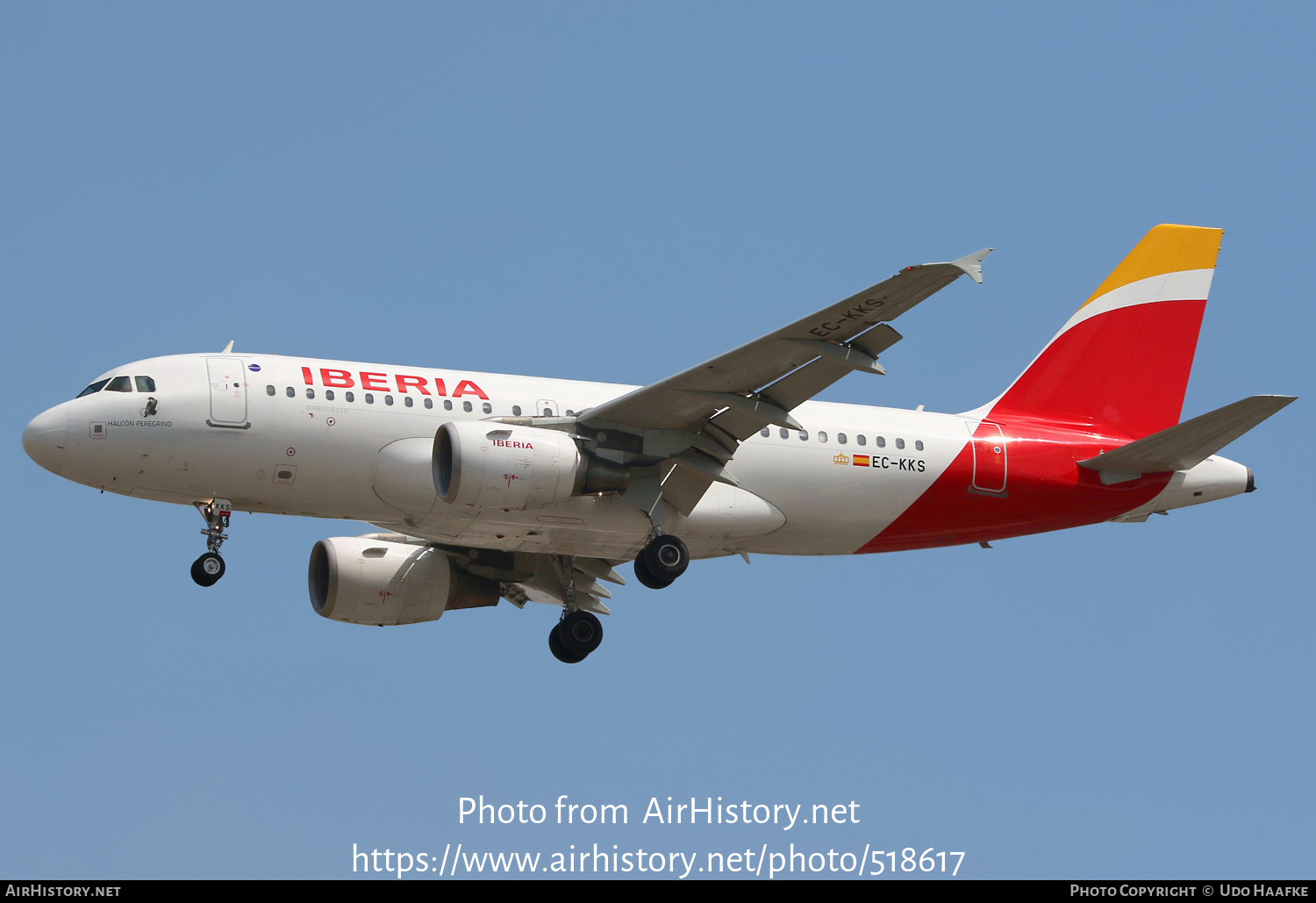 Aircraft Photo of EC-KKS | Airbus A319-111 | Iberia | AirHistory.net #518617