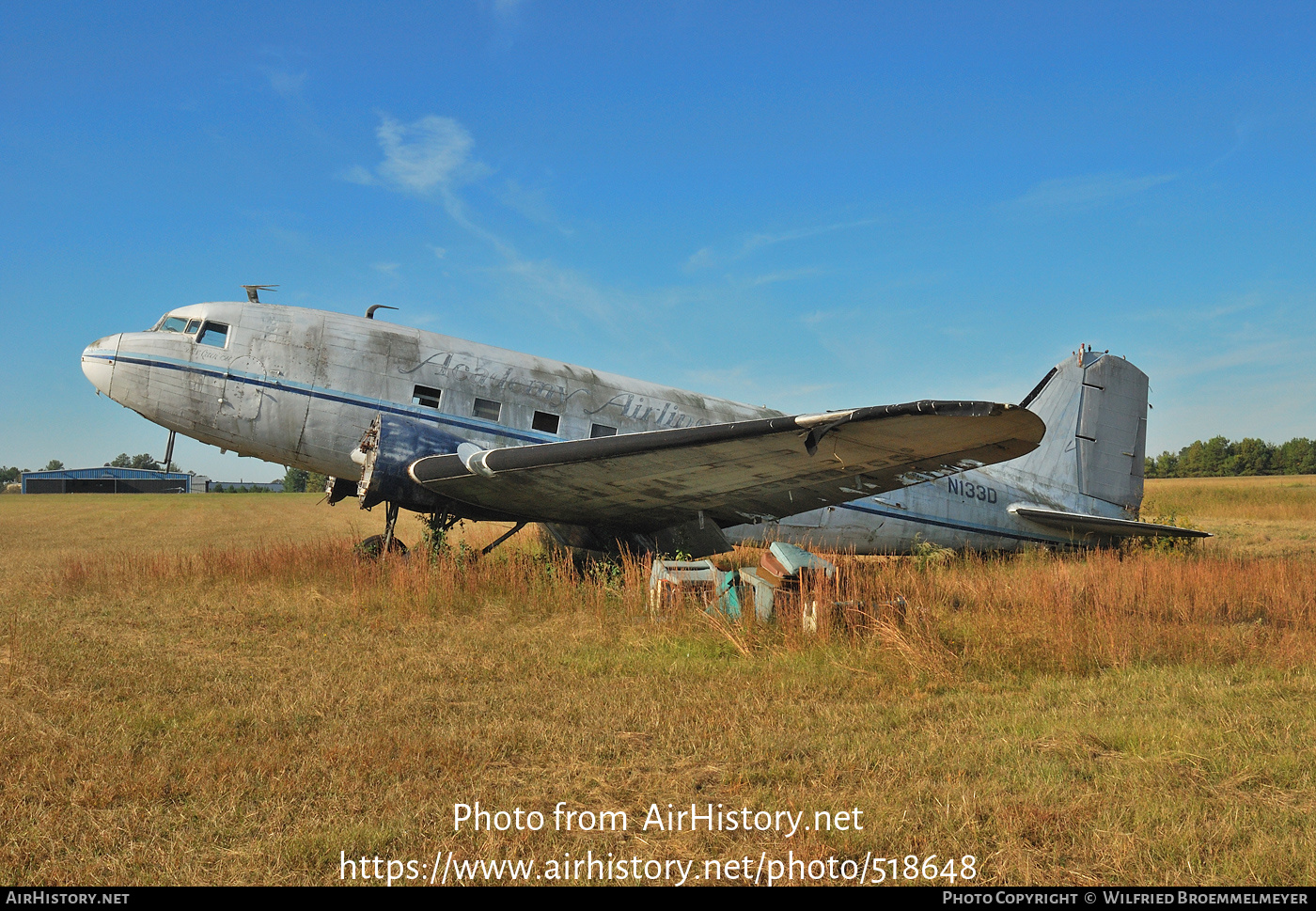 Aircraft Photo of N133D | Douglas DC-3(A) | Academy Airlines | AirHistory.net #518648