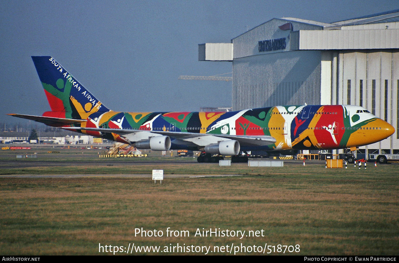 Aircraft Photo of ZS-SAJ | Boeing 747-312 | South African Airways | AirHistory.net #518708