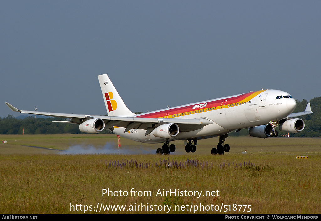 Aircraft Photo of EC-HGU | Airbus A340-313 | Iberia | AirHistory.net #518775