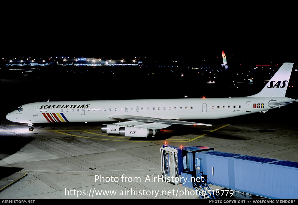 Aircraft Photo of LN-MOF | McDonnell Douglas DC-8-63 | Scandinavian Airlines - SAS | AirHistory.net #518779