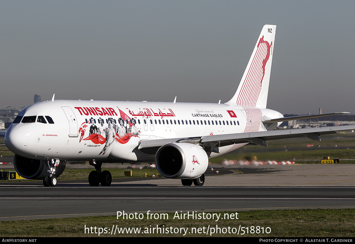 Aircraft Photo of TS-IMZ | Airbus A320-251N | Tunisair | AirHistory.net #518810