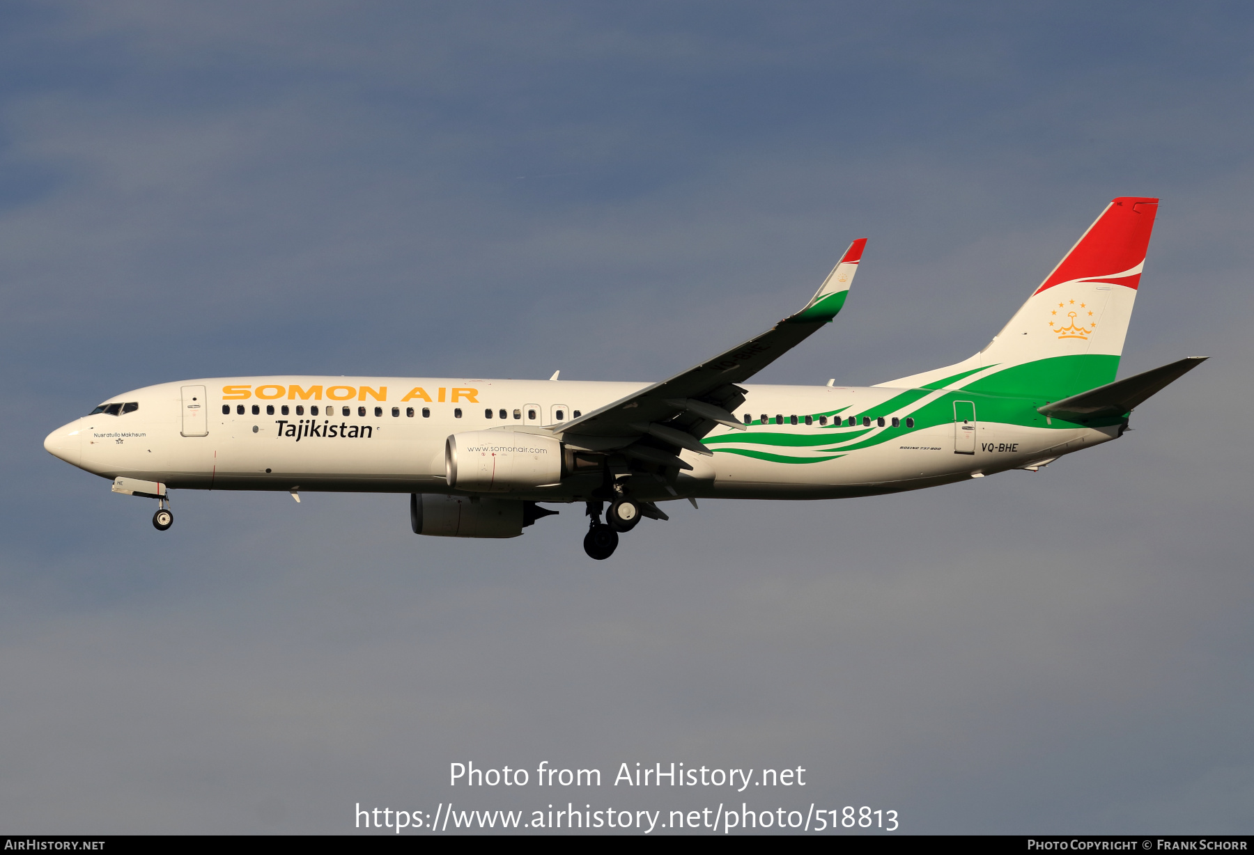 Aircraft Photo of VQ-BHE | Boeing 737-8GP | Somon Air | AirHistory.net #518813