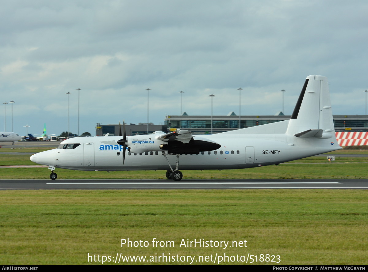 Aircraft Photo of SE-MFY | Fokker 50 | Amapola Flyg | AirHistory.net #518823