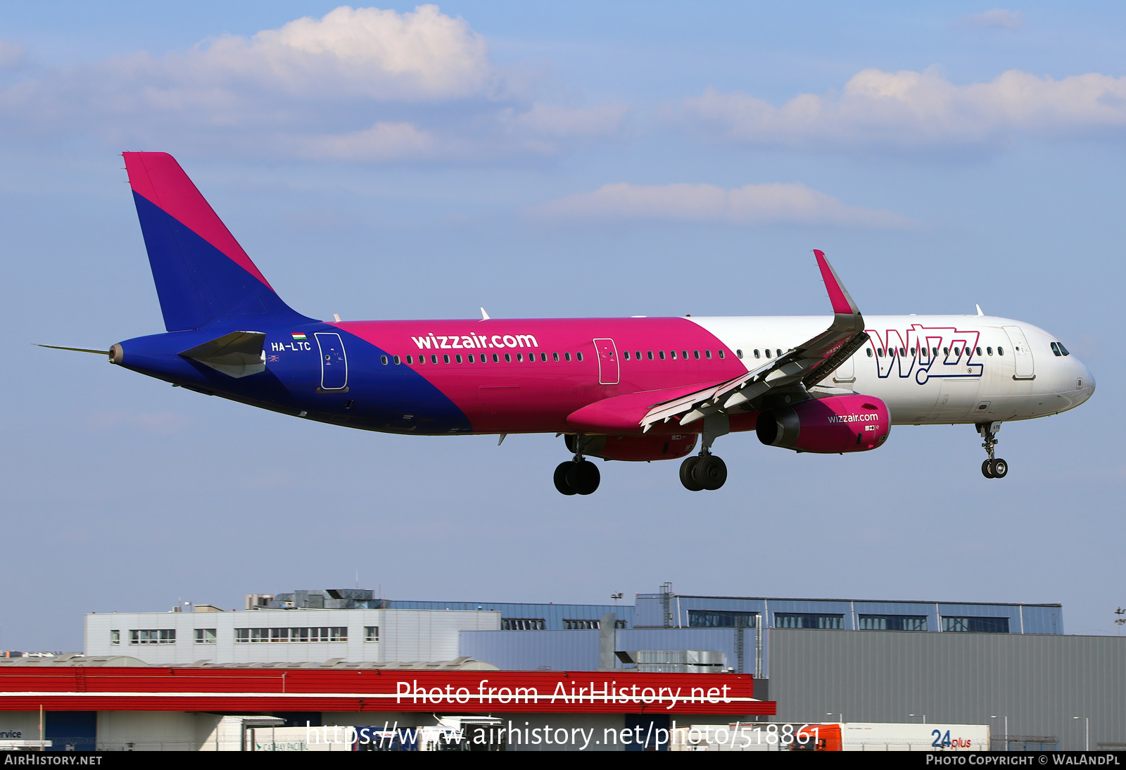 Aircraft Photo of HA-LTC | Airbus A321-231 | Wizz Air | AirHistory.net #518861