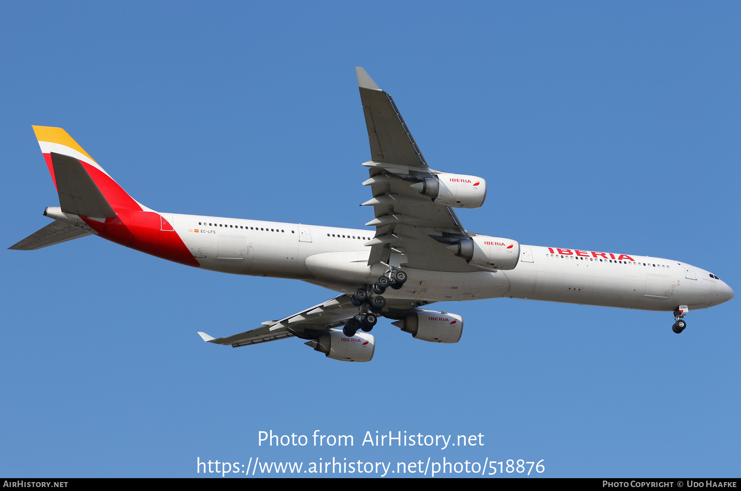 Aircraft Photo of EC-LFS | Airbus A340-642 | Iberia | AirHistory.net #518876