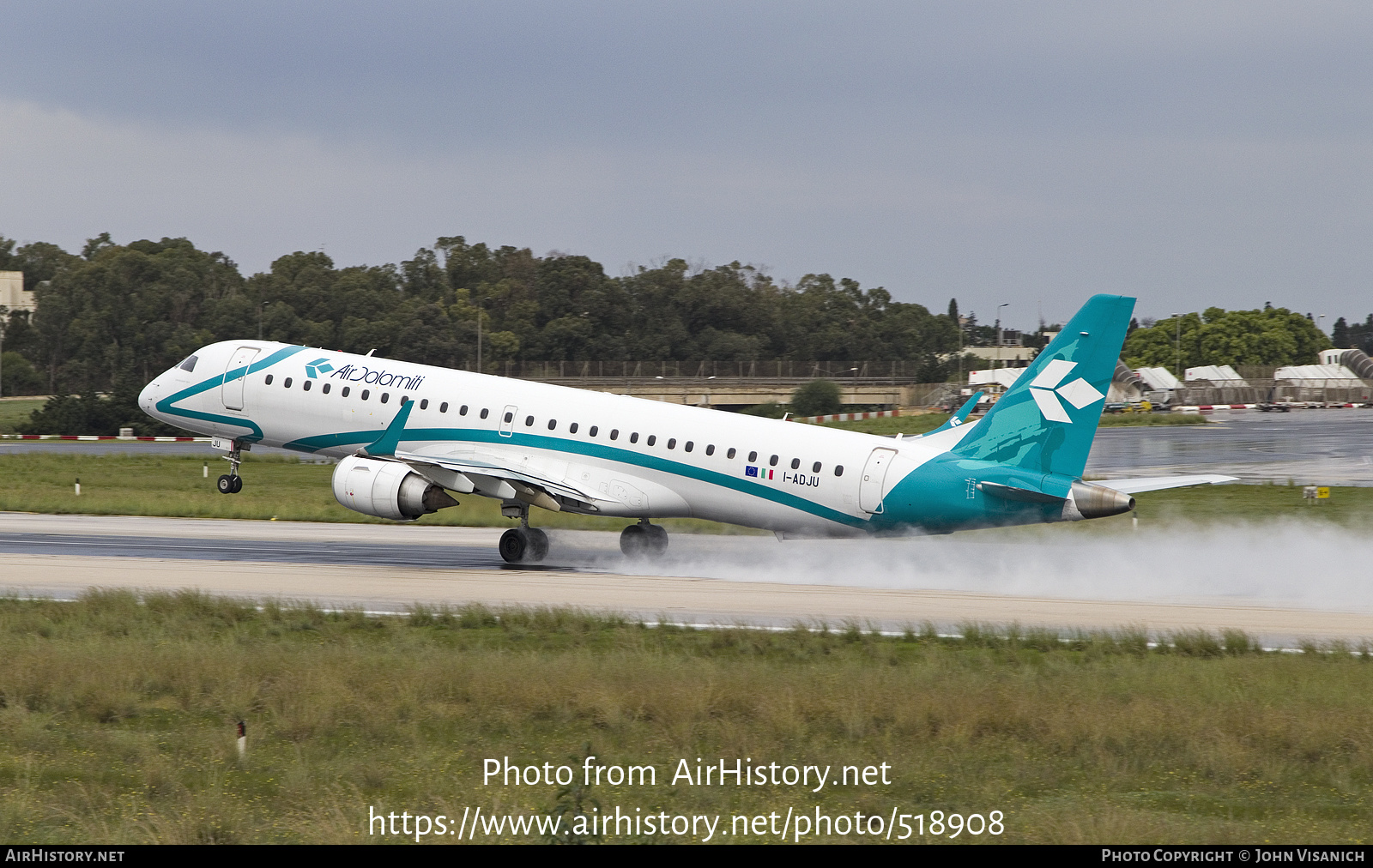 Aircraft Photo of I-ADJU | Embraer 195LR (ERJ-190-200LR) | Air Dolomiti | AirHistory.net #518908