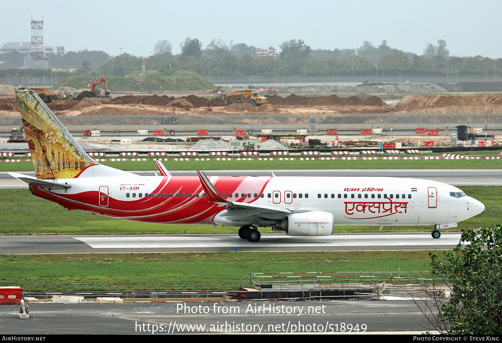 Aircraft Photo of VT-AXM | Boeing 737-8HG | Air India Express | AirHistory.net #518949