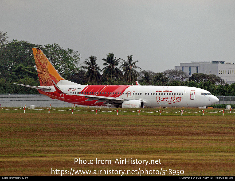 Aircraft Photo of VT-AXG | Boeing 737-8Q8 | Air India Express | AirHistory.net #518950