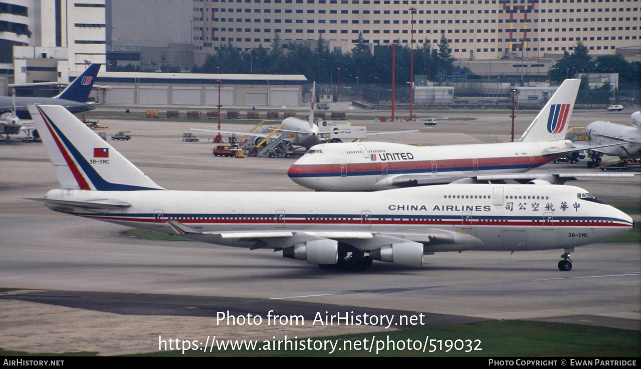 Aircraft Photo of 3B-SMC | Boeing 747-412 | China Airlines | AirHistory.net #519032