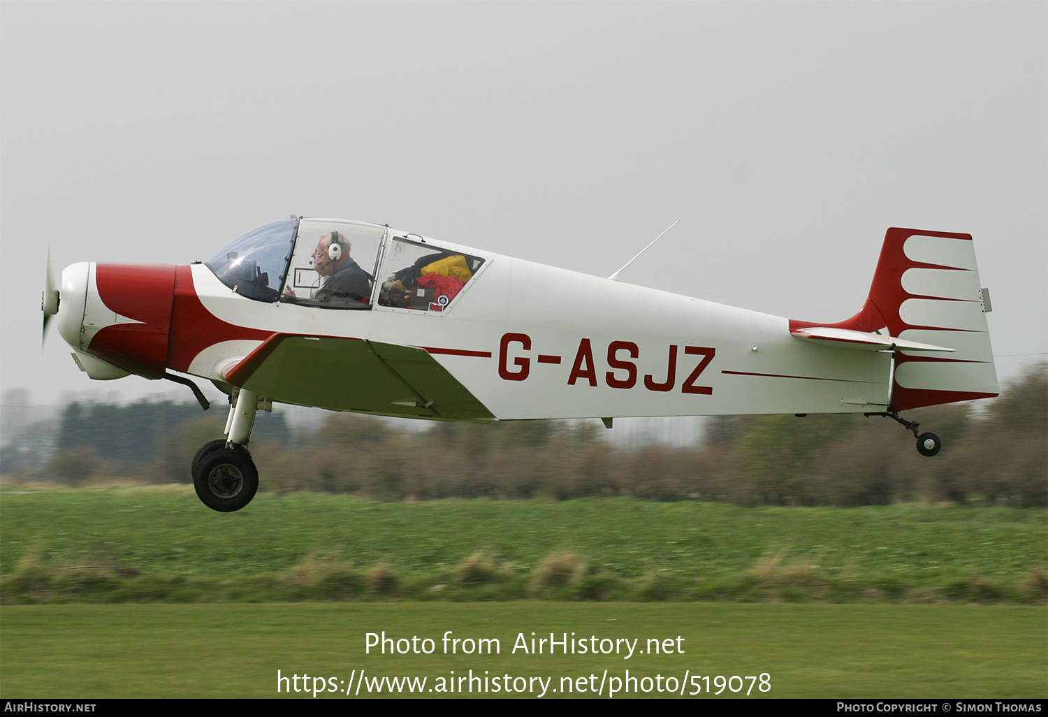 Aircraft Photo of G-ASJZ | Jodel D-117A | AirHistory.net #519078