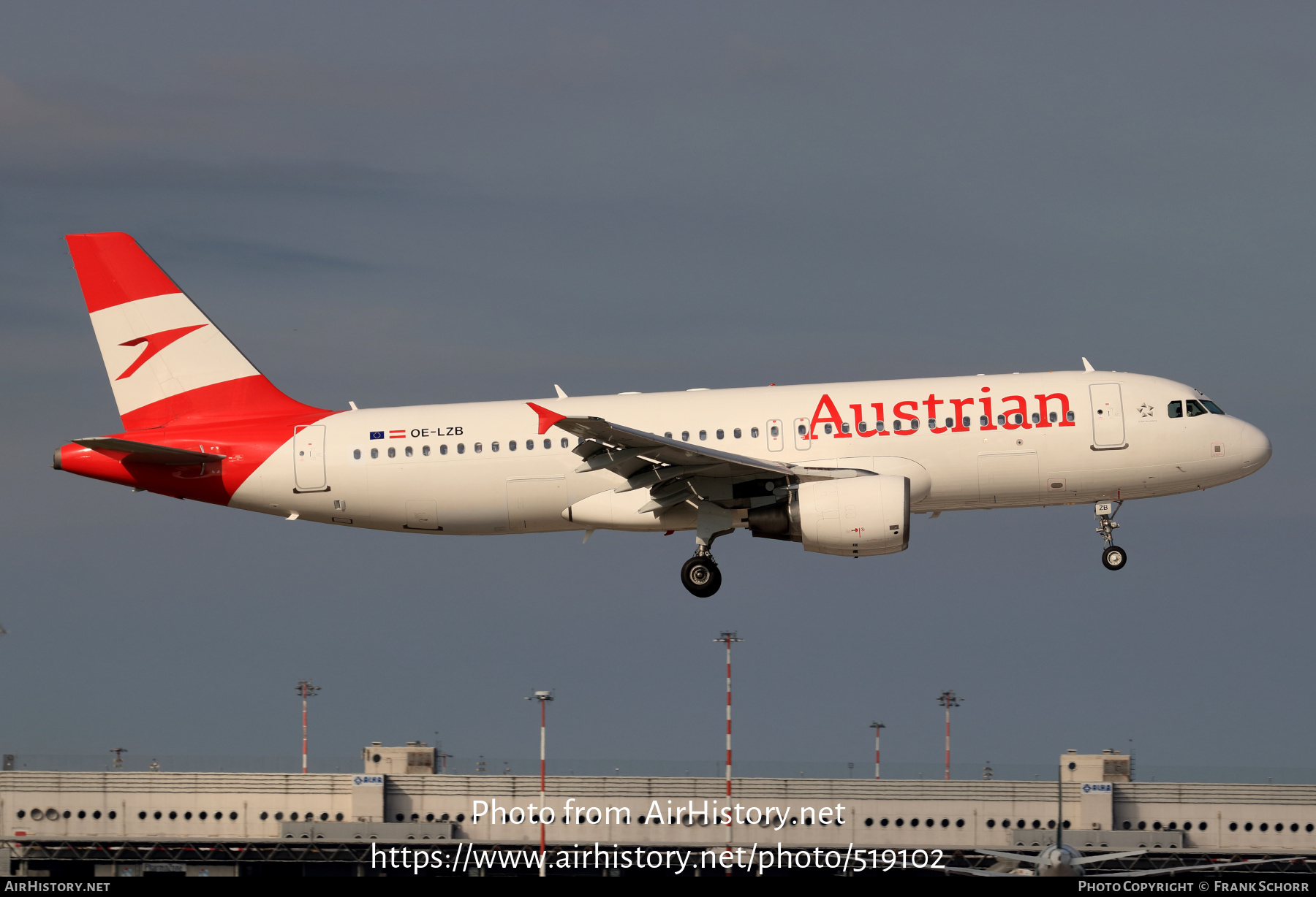 Aircraft Photo of OE-LZB | Airbus A320-214 | Austrian Airlines | AirHistory.net #519102