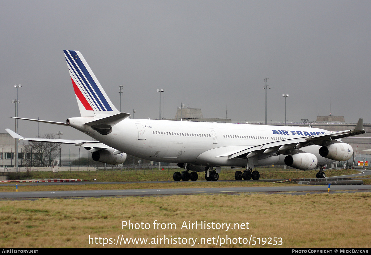 Aircraft Photo of F-GNII | Airbus A340-313X | Air France | AirHistory.net #519253