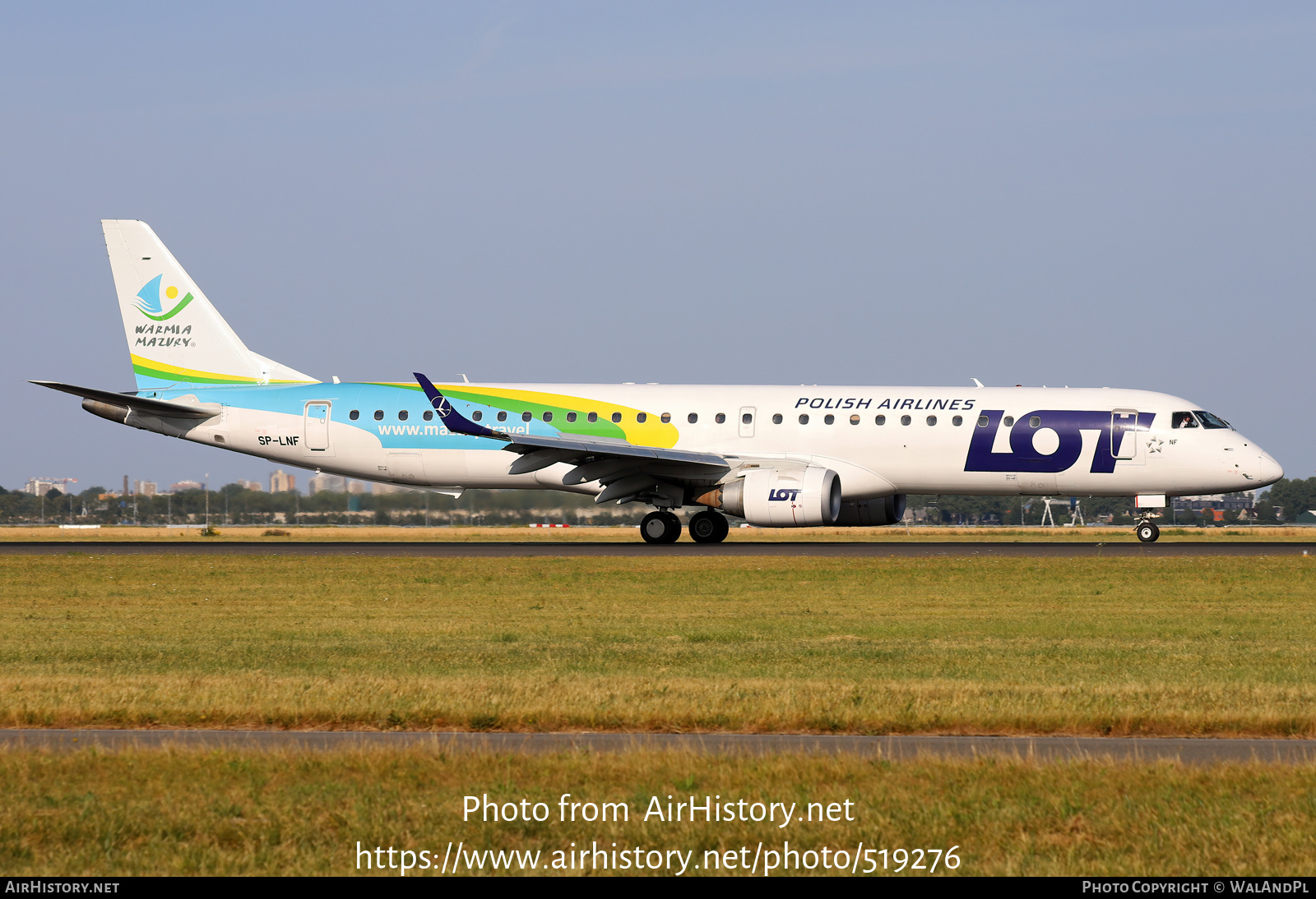 Aircraft Photo of SP-LNF | Embraer 195LR (ERJ-190-200LR) | LOT Polish Airlines - Polskie Linie Lotnicze | AirHistory.net #519276