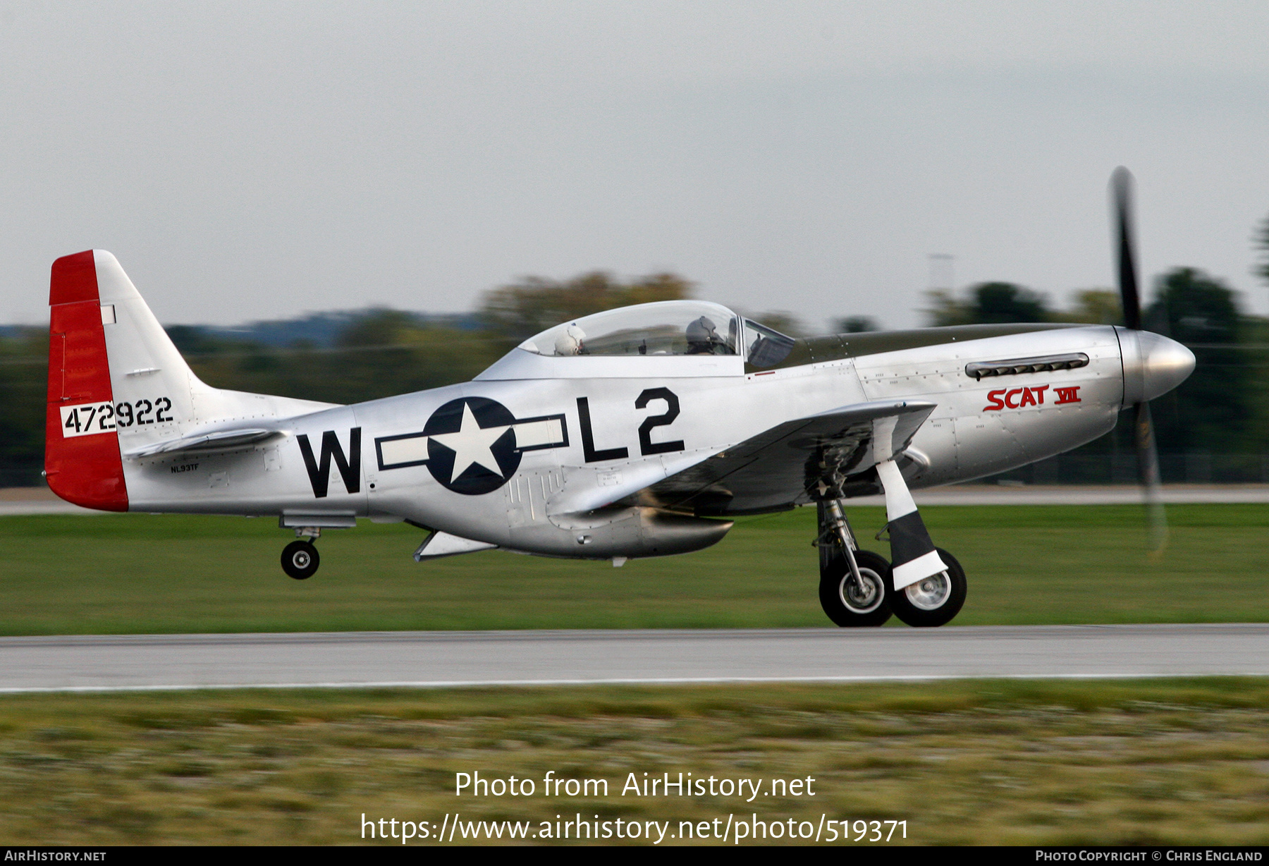 Aircraft Photo of N93TF / NL93TF / 472922 | North American TF-51D Mustang | USA - Air Force | AirHistory.net #519371