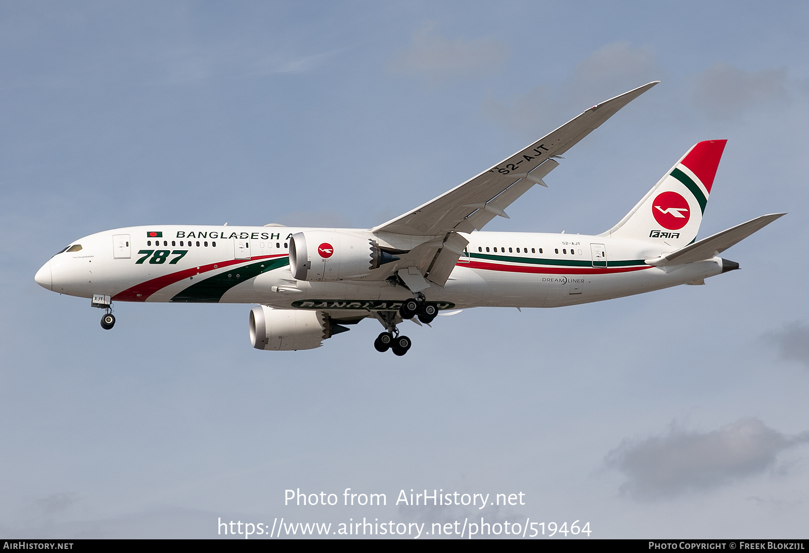 Aircraft Photo of S2-AJT | Boeing 787-8 Dreamliner | Biman Bangladesh Airlines | AirHistory.net #519464