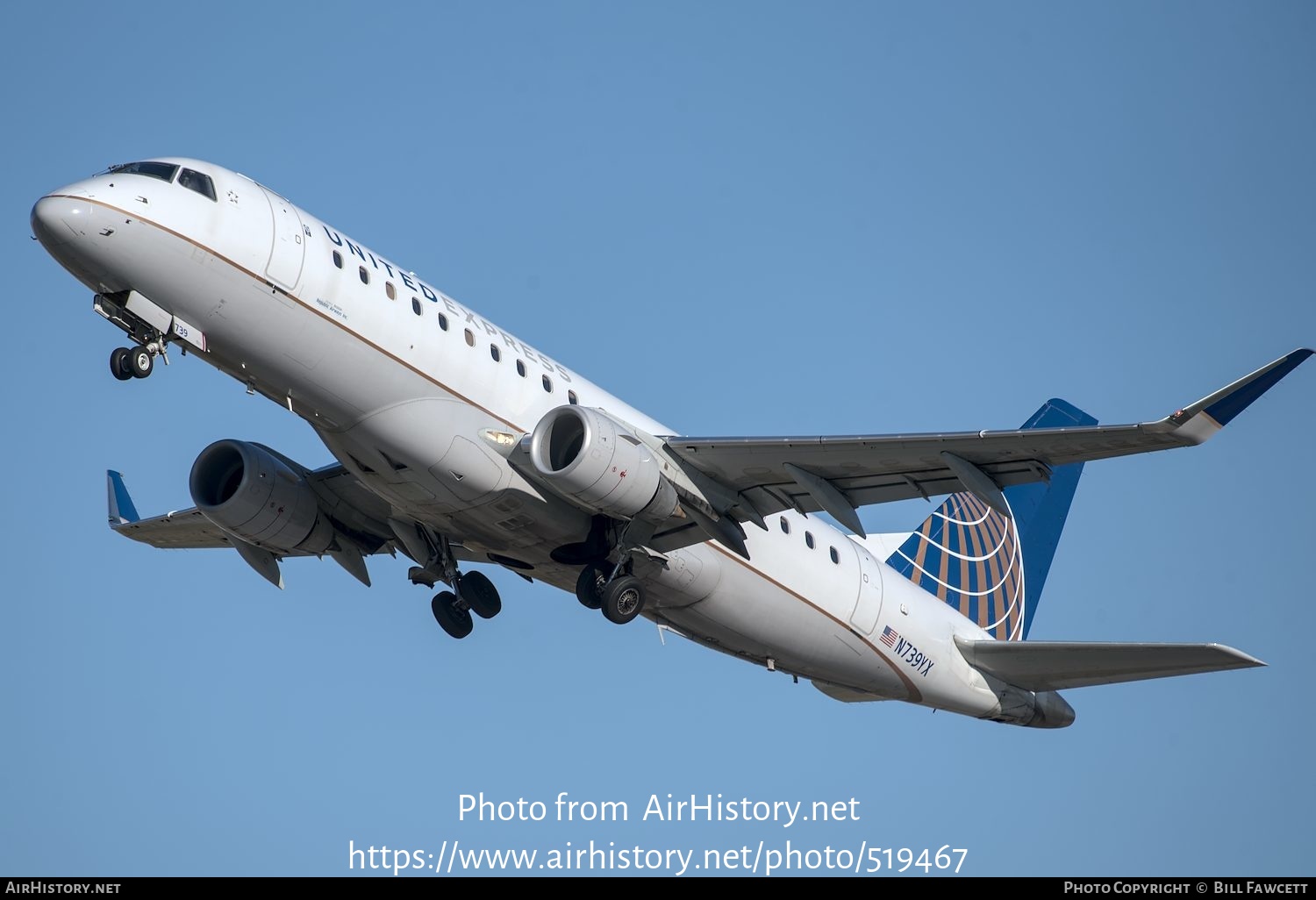 Aircraft Photo of N739YX | Embraer 175LR (ERJ-170-200LR) | United Express | AirHistory.net #519467