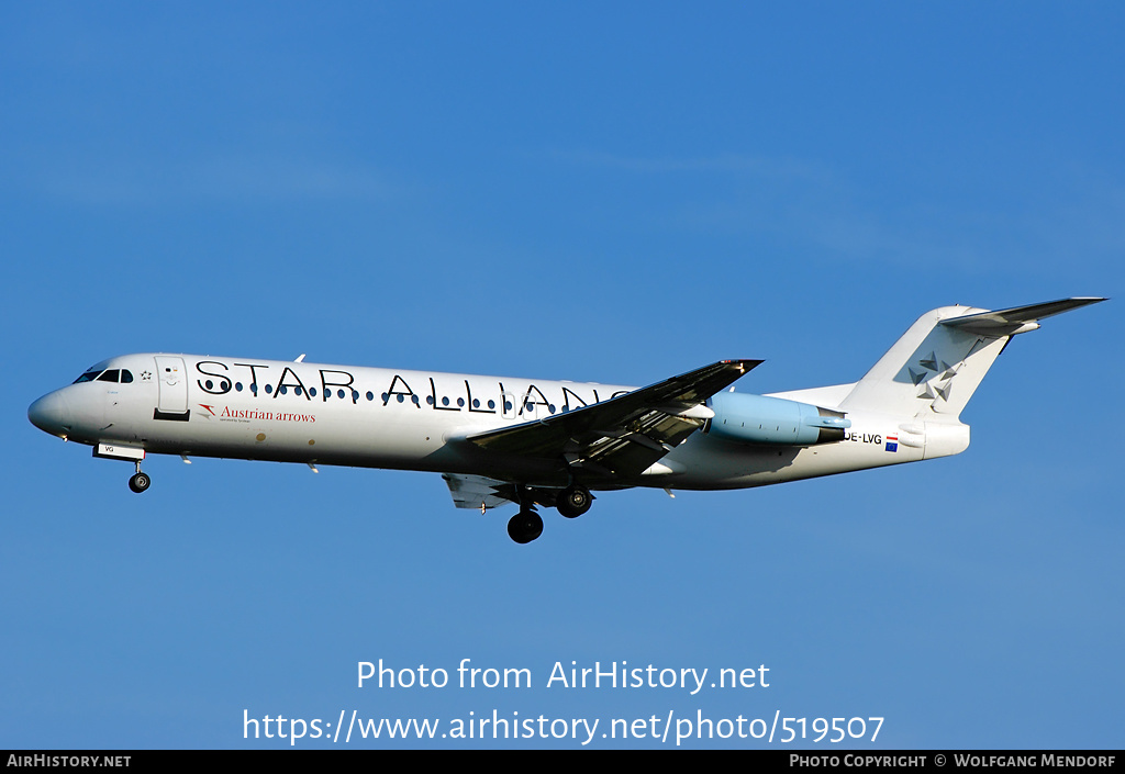 Aircraft Photo of OE-LVG | Fokker 100 (F28-0100) | Austrian Arrows | AirHistory.net #519507