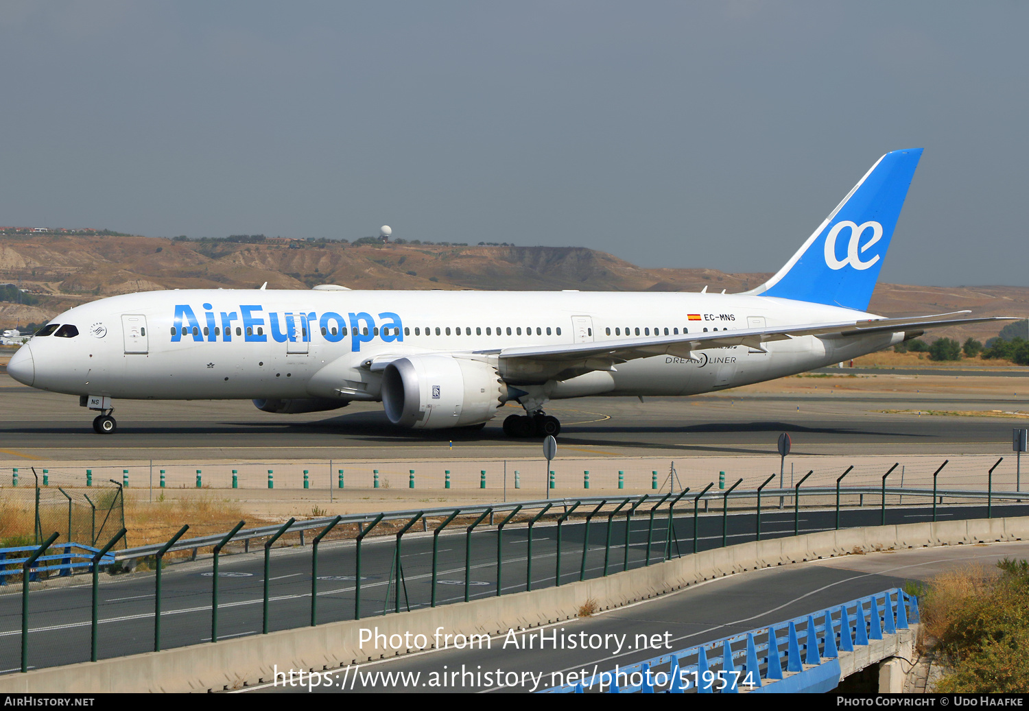 Aircraft Photo of EC-MNS | Boeing 787-8 Dreamliner | Air Europa | AirHistory.net #519574