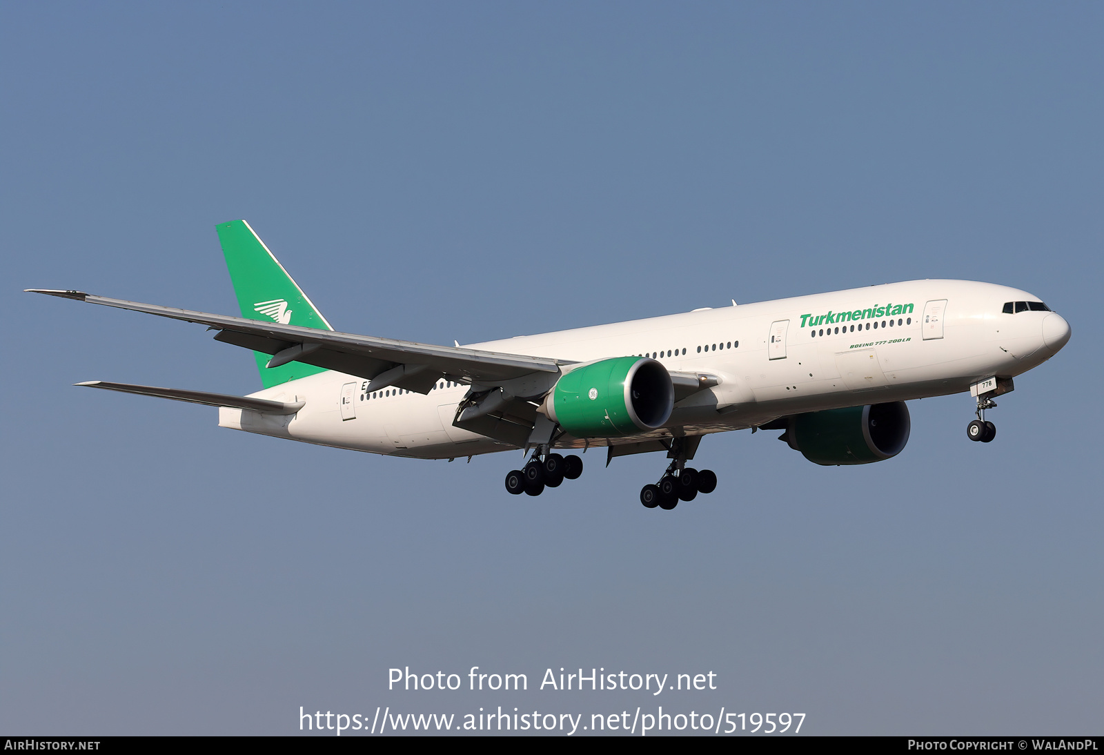 Aircraft Photo of EZ-A778 | Boeing 777-22K/LR | Turkmenistan Airlines | AirHistory.net #519597