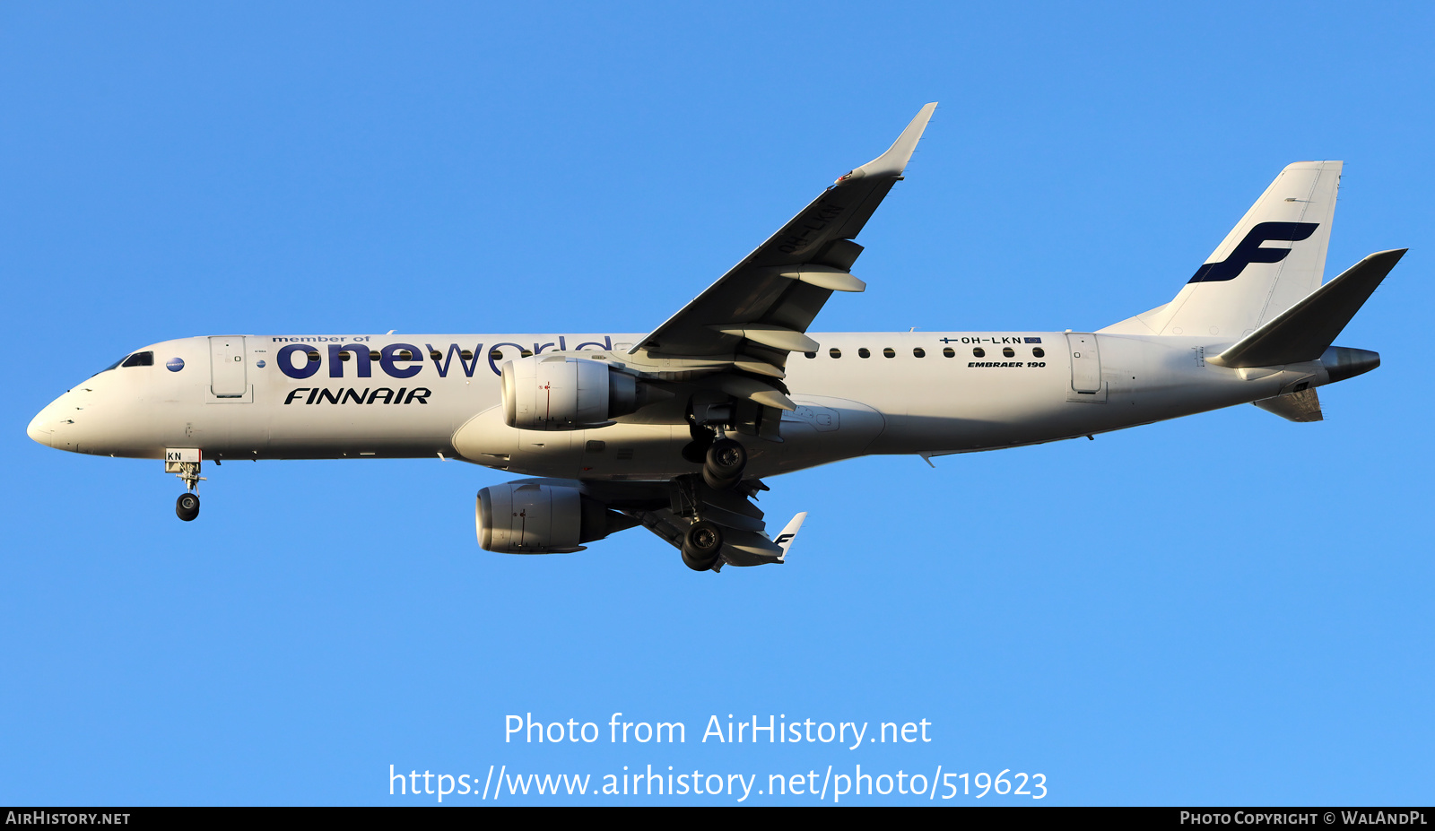 Aircraft Photo of OH-LKN | Embraer 190LR (ERJ-190-100LR) | Finnair | AirHistory.net #519623