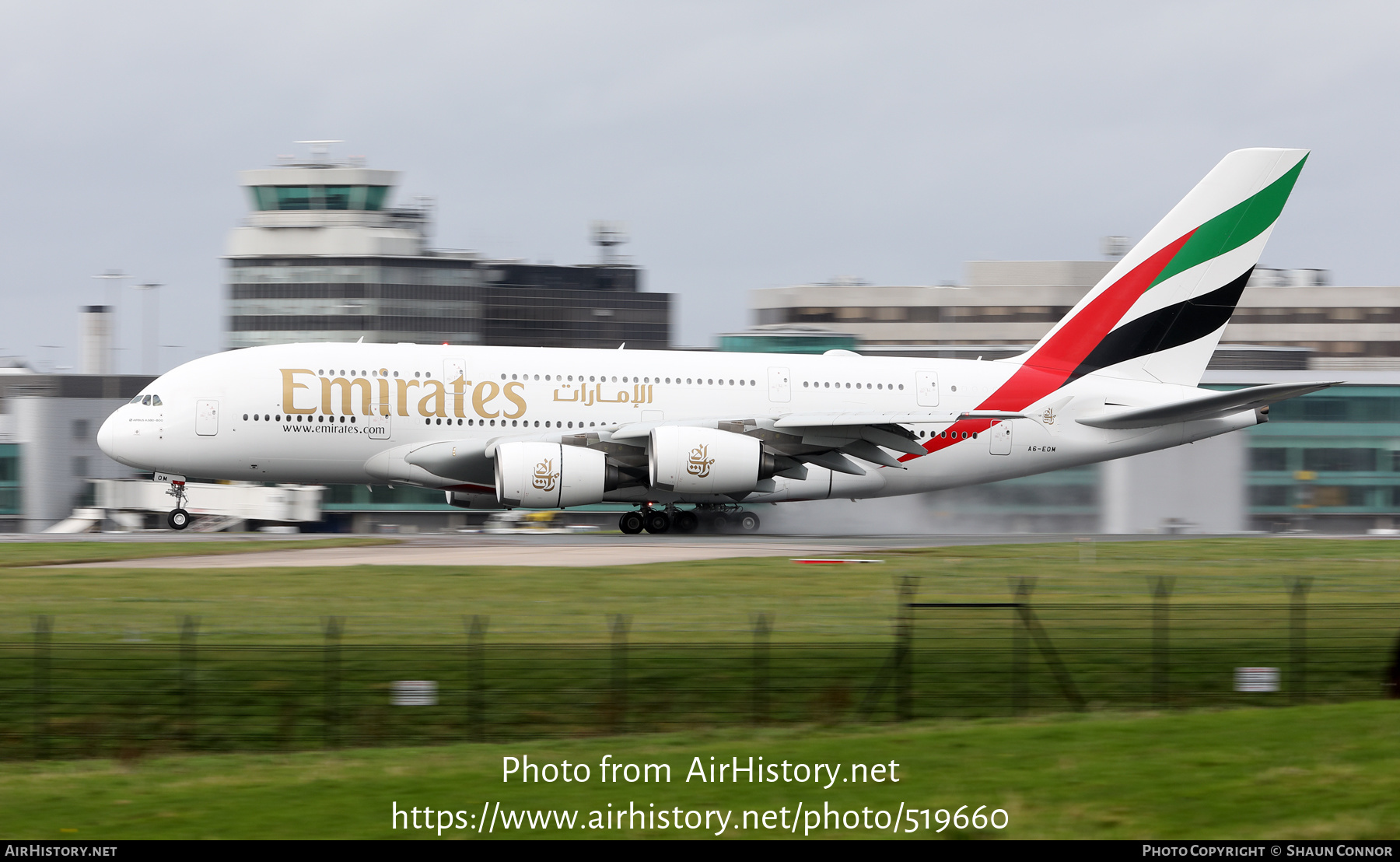 Aircraft Photo of A6-EOM | Airbus A380-861 | Emirates | AirHistory.net #519660