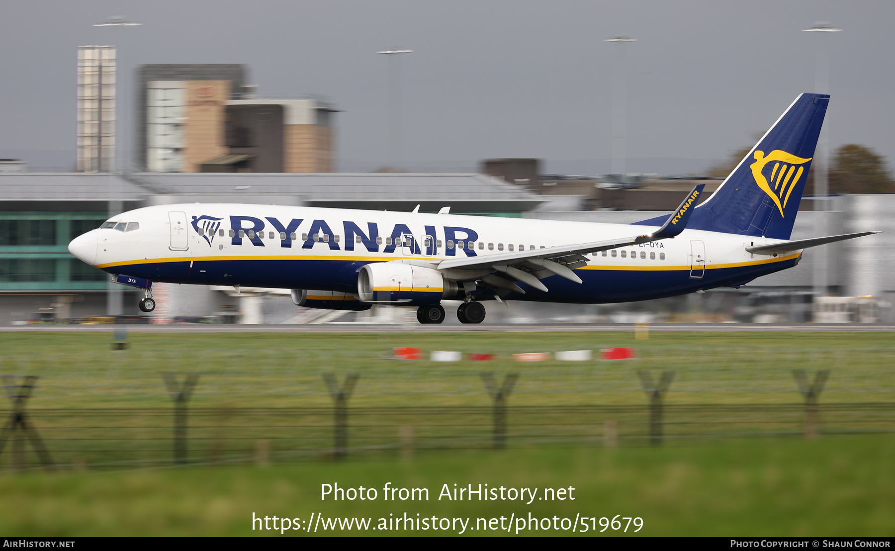 Aircraft Photo of EI-DYA | Boeing 737-8AS | Ryanair | AirHistory.net #519679