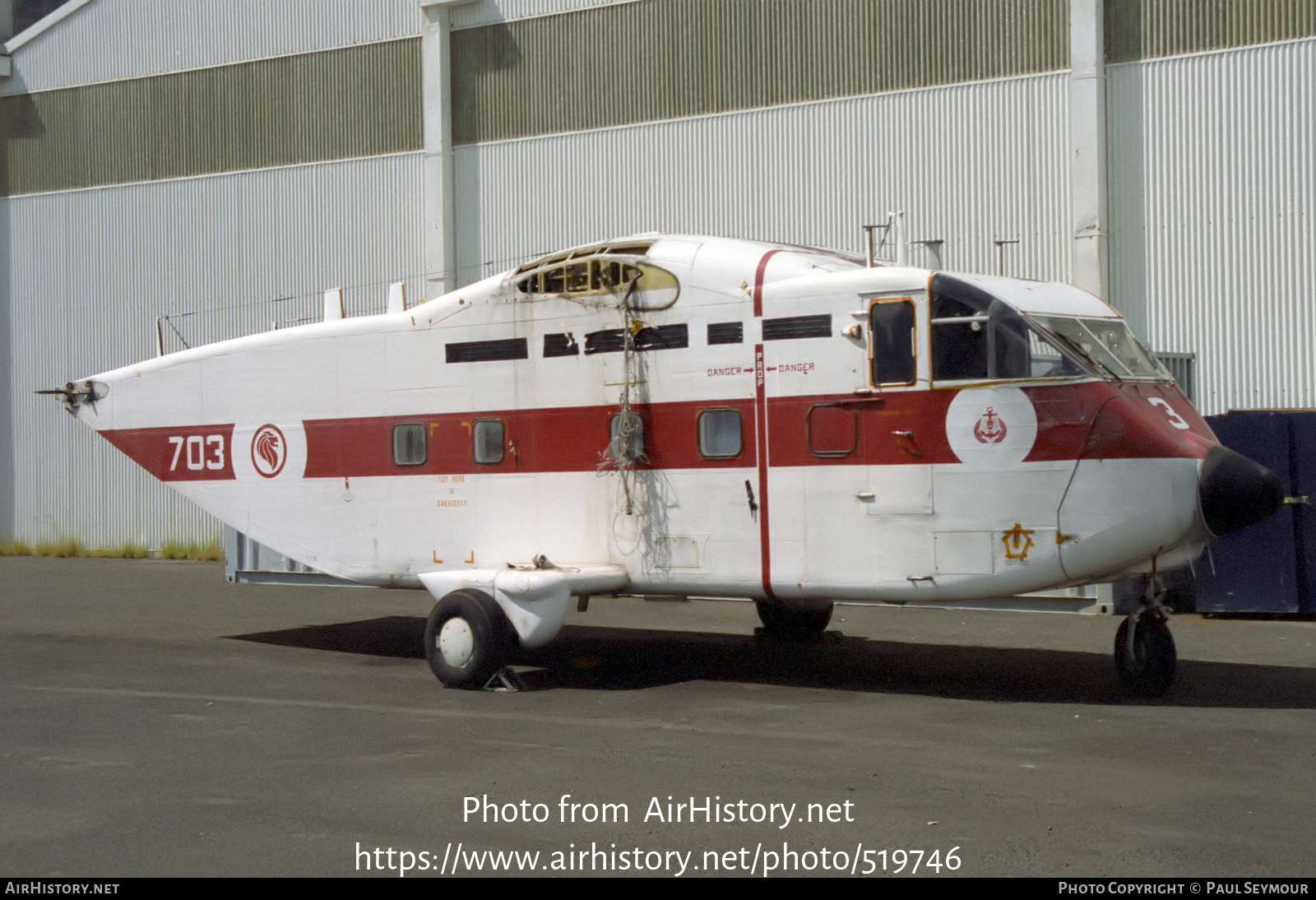 Aircraft Photo of 703 | Short SC.7 Skyvan 3M-400 | Singapore - Air Force | AirHistory.net #519746