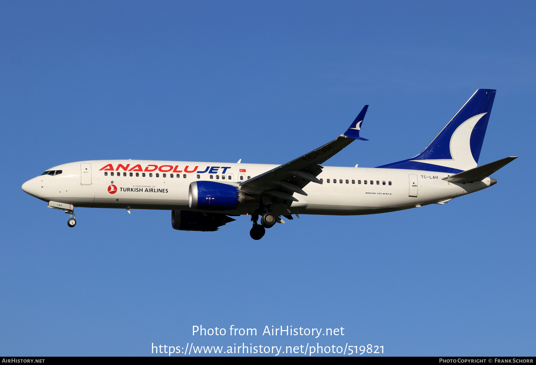 Aircraft Photo of TC-LAH | Boeing 737-8 Max 8 | AnadoluJet | AirHistory.net #519821