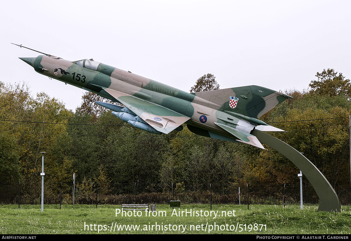 Aircraft Photo of 153 | Mikoyan-Gurevich MiG-21bis | Croatia - Air Force | AirHistory.net #519871