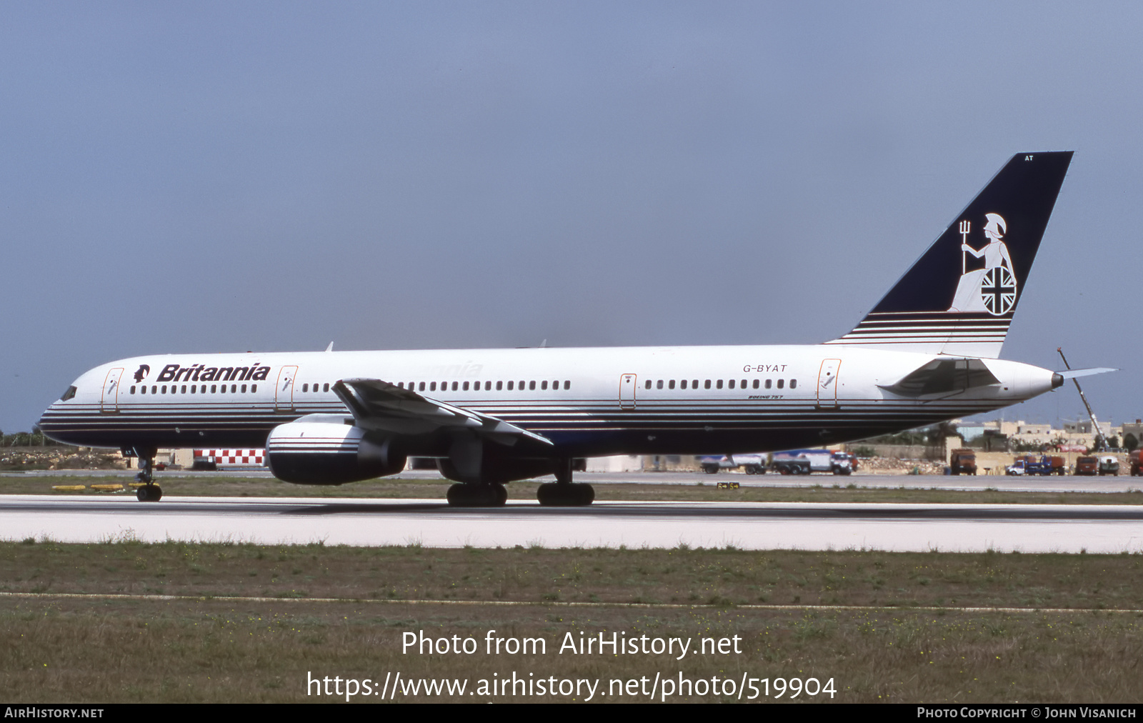 Aircraft Photo of G-BYAT | Boeing 757-204 | Britannia Airways | AirHistory.net #519904