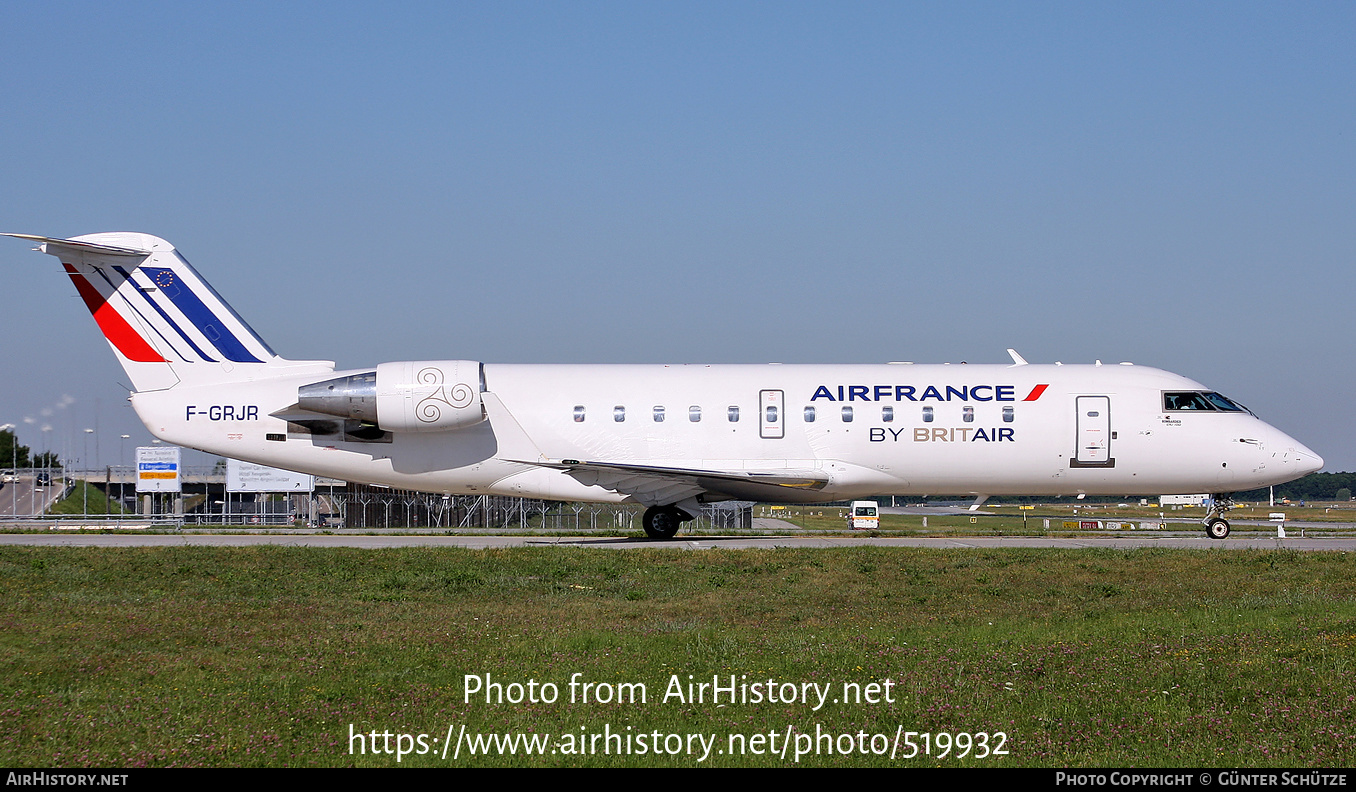 Aircraft Photo of F-GRJR | Bombardier CRJ-100ER (CL-600-2B19) | Brit Air | AirHistory.net #519932