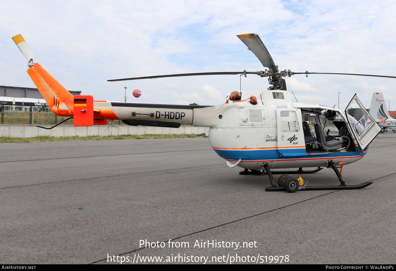 Aircraft Photo of D-HDDP | MBB BO-105C | DLR - Deutsches Zentrum für Luft- und Raumfahrt | AirHistory.net #519978